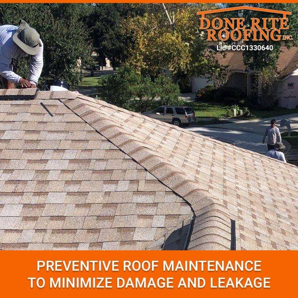 Preventive Roof Maintenance to Minimize Damage and Leakage | Done Rite ...