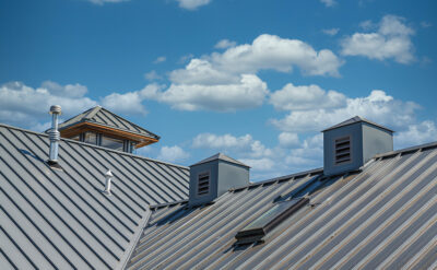 asphalt shingles and metal roofing